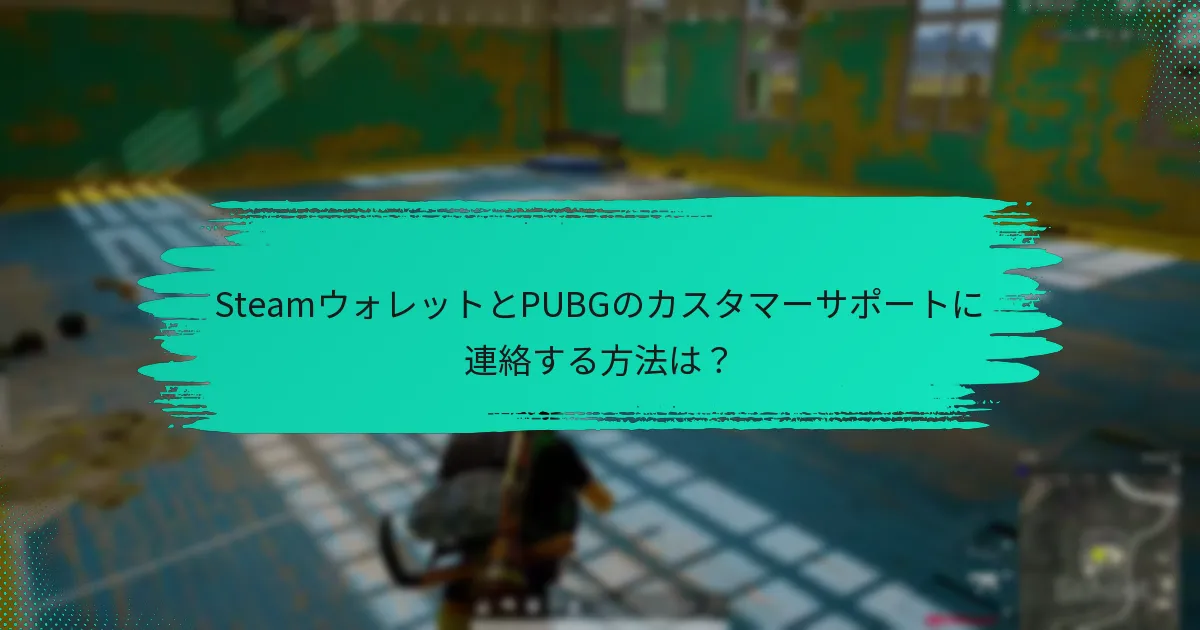 PUBGにおけるSteamウォレットの使用に関するポリシーは何ですか？
